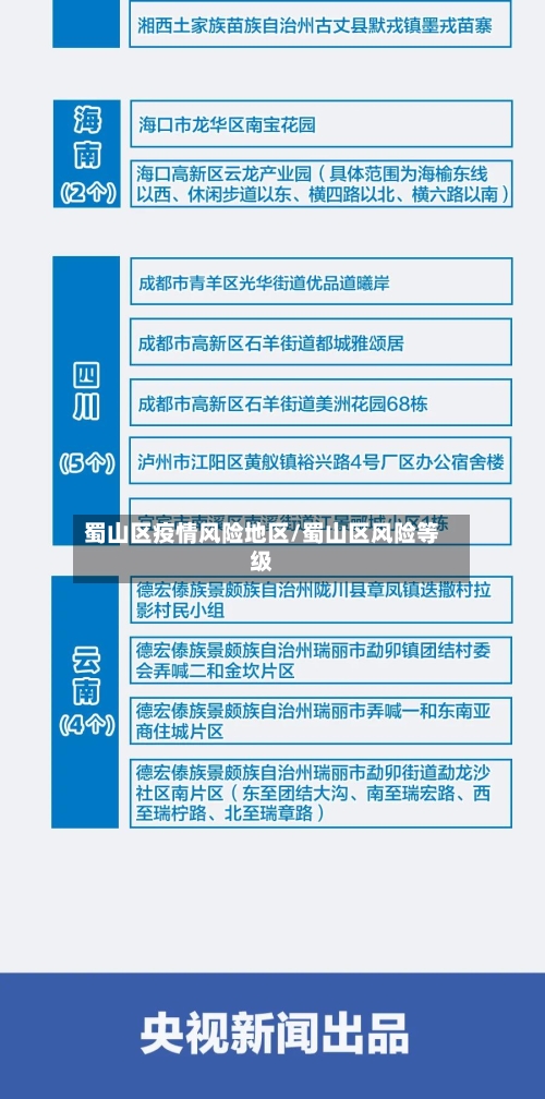 蜀山区疫情风险地区/蜀山区风险等级-第2张图片