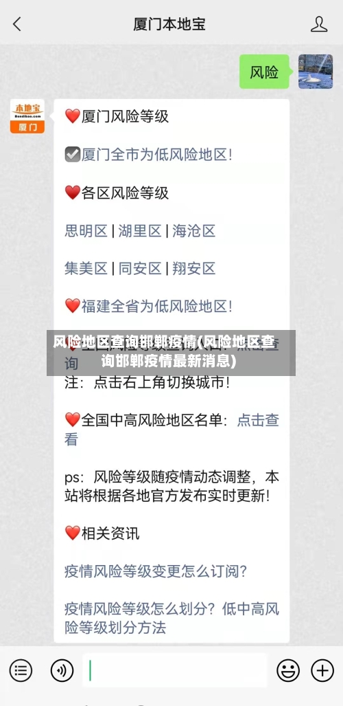 风险地区查询邯郸疫情(风险地区查询邯郸疫情最新消息)-第2张图片